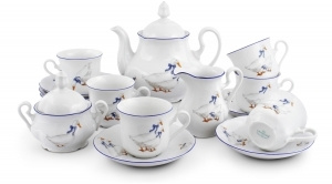 Чайный сервиз 6 персон 15 предметов, Гуси Мэри-Энн 03160725-0807, Leander