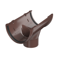 Воронка желоба водоприемная ПВХ Технониколь D125/80, коричневый