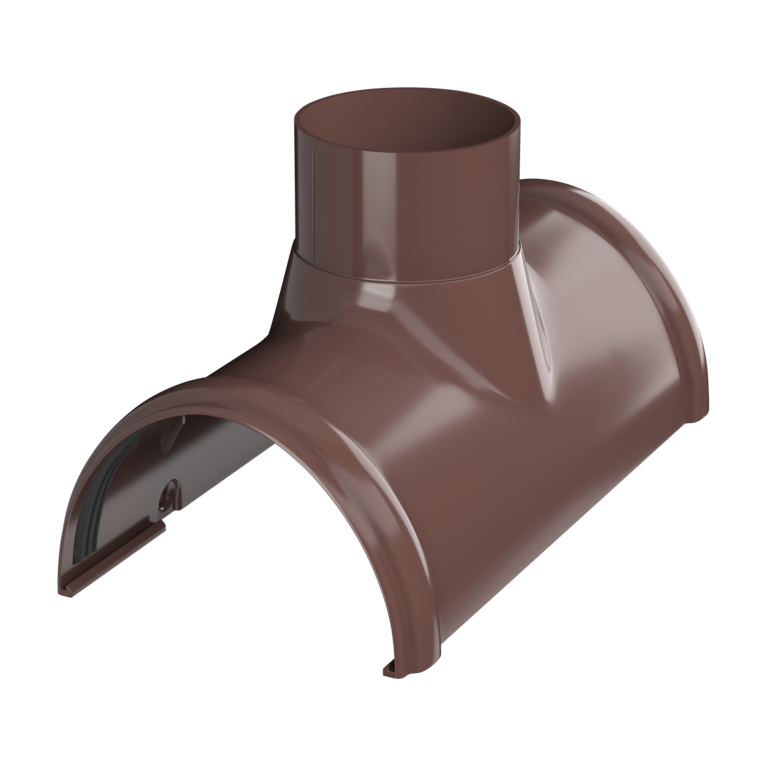 Воронка желоба водоприемная ПВХ Verat D125/80, коричневый от компании ...