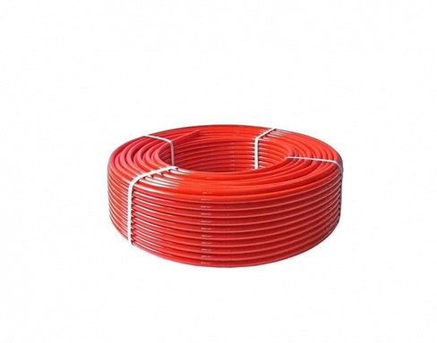 PEX-A Трубa PRO AQUA 16x2,0 (бухта 100 м) с кислородным слоем, красная (PXA