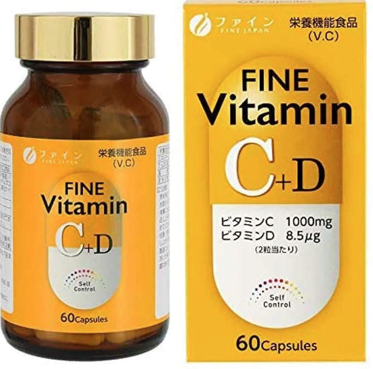 Витамины С и D для поддержания красоты и здоровья FINE JAPAN Fine