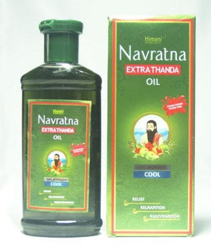 Масло для волос навратна - зеленый Navratna Oil - green (Emami) 50 мл