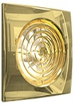 Вентилятор осевой AURA 5C Gold вытяжной с обр клап D 125 декор