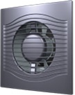 Вентилятор осевой SLIM 4C Matt black вытяжной с обр клап D 100 декор