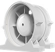 Вентилятор осевой PRO 6 канальный приточно-вытяжной с крепеж комп D 160