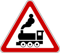 Знак «Ж/д переезд без шлагбаума»