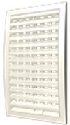 Решетка вентиляционная 1515РРП Ivory регулируемая АБС 150х150