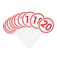 Грамматический веер "Глобус" цифры от 1 до 20 арт.ВЦБ-02