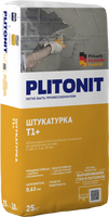 Штукатурка цементная Плитонит Т1+ армирующая водостойкая, мешок 25 кг