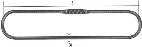 Строп канатный кольцевой СКК 3,2 (УСК2) заплетка Длина 5м D каната 13,5