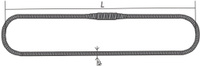 Строп канатный кольцевой СКК 5,0 (УСК2) заплетка Длина 5м D каната 16,5