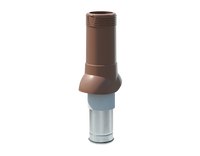 Вентиляционный выход изолированный Технониколь D125/160 h500 коричневый 4 шт/уп