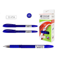 Ручка шариковая "Tukzar" Vista синяя 0,7 мм резиновый держатель 1 шт