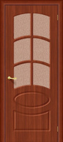 Дверь ПВХ Неаполь П-17 (ИталОрех) ПО СТ-118 200*60