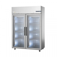 Шкаф морозильный Apach LCFM120MD2GR со стеклянной дверью без агрегата Apach Chef Line