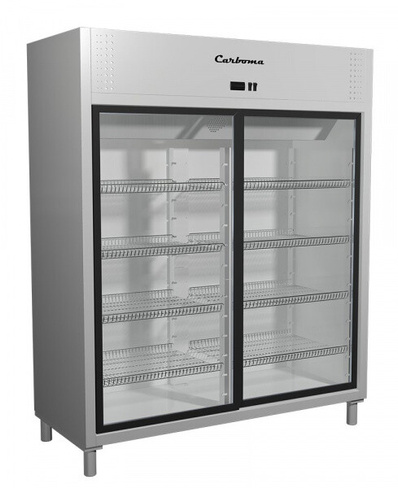 Шкаф холодильный Полюс Carboma R1400К (купе) Inox Polus