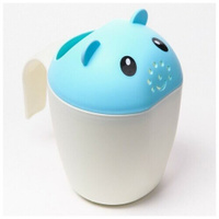 Ковш для купания и мытья головы, детский банный ковшик, хозяйственный "Мышка", цвет голубой Сима-ленд