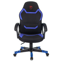 Компьютерное кресло Zombie 10 игровое, черное/синее