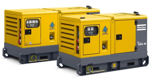 Дизельные генераторы Atlas Copco QAS 20 в аренду