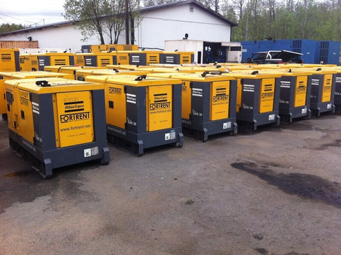 Дизельные генераторы Atlas Copco QAS 60 в аренду