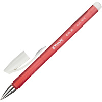 Ручка гелевая неавтоматическая Комус Gelio синяя корпус soft touch (красный корпус, толщина линии 0.35 мм)