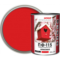 Эмаль Ореол Premium ПФ-115 глянцевая цвет красный 0.9 кг