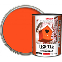 Эмаль Ореол Premium ПФ-115 глянцевая цвет оранжевый 0.9 кг