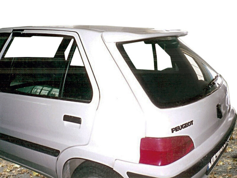 Спойлер над стеклом под покраску (стекловолокно) Peugeot 106 1991-2004