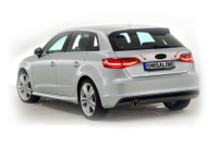 Накладка над номером на багажник Omsa (сталь) Audi A3 2012-2020 HB