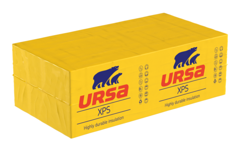 URSA XPS СТАНДАРТ N-III-L 1180х600х100 мм (2,832м2)