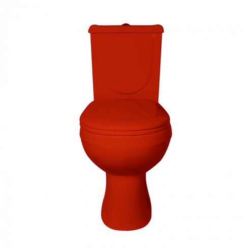 Унитаз-компакт Оскольская Керамика Ирида 40325130402 Красный (Горизонтальный, Дюропласт)