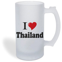 Кружка пивная CoolPodarok Путешествия. I love Thailand