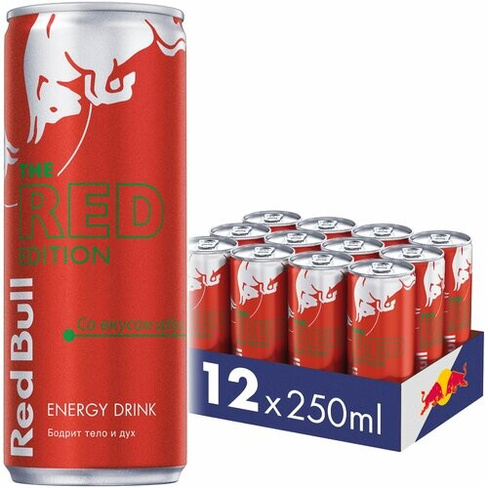 Энергетический напиток Red Bull, 0.25 л, 12 шт.