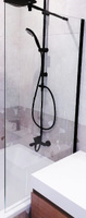 Шторка для ванны Oporto Shower 804В 50x140 стационарная прозрачное стекло (804В/50)