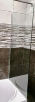 Шторка Oporto Shower 804T 70x140 на торец ванны, стационарная прозрачное стекло (804Т/70)