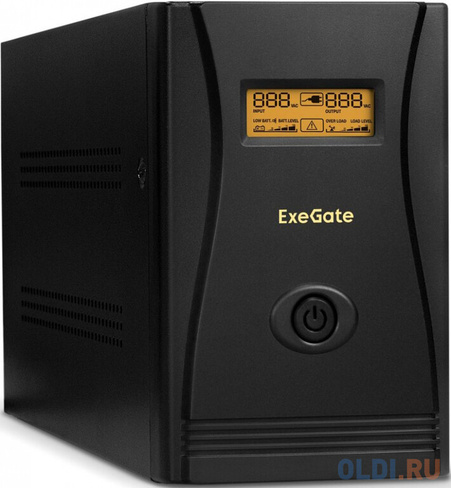 Exegate EP285501RUS ИБП ExeGate SpecialPro Smart LLB-1500.LCD.AVR.C13.RJ <1500VA/950W, LCD, AVR, 6*IEC-C13, RJ45/11, Bla
