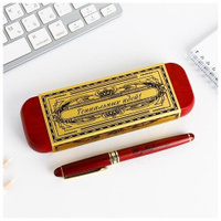 Подарочная ручка в деревянном футляре «Гениальных идей» ArtFox