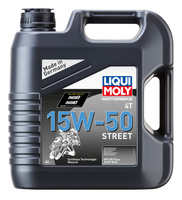 Масло моторное LIQUI MOLY Motorbike 4T Street 15W-50 (4 л)