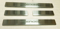 Накладки на пороги Стандарт Nataniko (4 шт, сталь) Dodge Avenger 2007-2014
