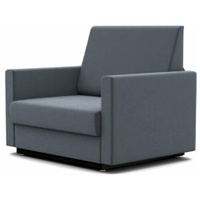 Кресло-кровать Стандарт + фокус- мебельная фабрика 80х80х87 см серый велюр ФОКУС
