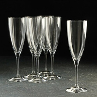 Набор бокалов для шампанского «Кейт», 220 мл, 6 шт Bohemia Crystal