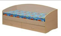 Кровать Софа -1 ЛДСП цветной 841х2042 для матраса 800х2000