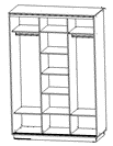 Стеллаж-тумба ЛДСП 462х524х616