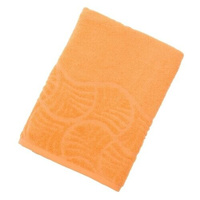 ДМ Полотенце махровое банное "Волна", размер 70х130 см, 300 г/м2, цвет оранжевый