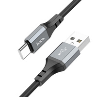 USB кабель шт.USB (A) - шт.Type-C "Hoco" X86 3А, 1 м, силиконовый, черный