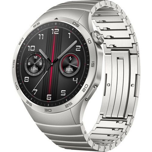 Смарт-часы Huawei Watch GT 4 Phoinix-B19M, 46мм, 1.43", серебристый/серебристый [55020bmt]