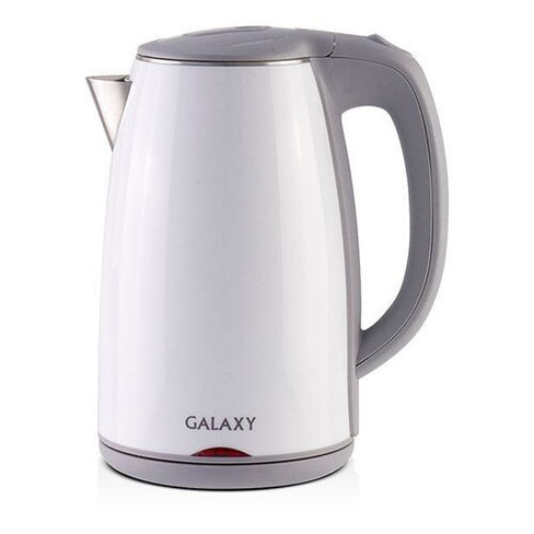 Чайник электрический GALAXY GL 0307, 2000Вт, белый и серый