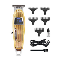 Машинка для стрижки волос Rozia, Профессиональный триммер для стрижки волос, для бороды, усов, Золотистый TWS