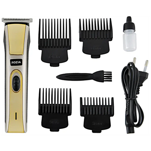 Машинка для стрижки волос Розия, Профессиональный триммер для стрижки волос, для бороды, усов, Золотистый TWS