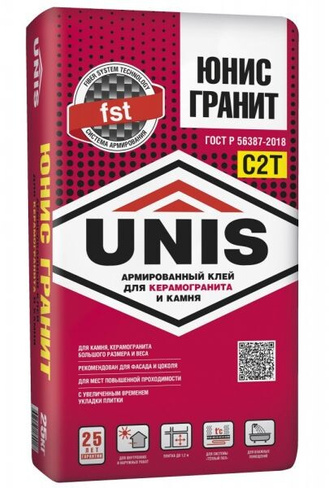 Клей для плитки UNIS Гранит, 25кг